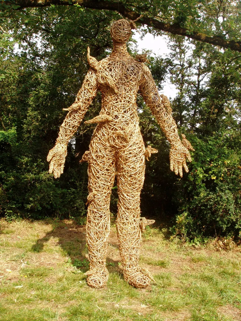 The Bird Man - Installation (2012) - Wild clematis  by Véronique Matteudi