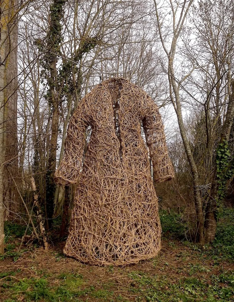 Dream Coat - Installation (2010) - Wild clematis  by Véronique Matteudi