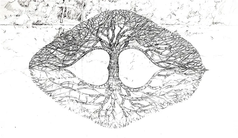 Preparatory drawings - Dessin - Graphite on paper by Véronique Matteudi